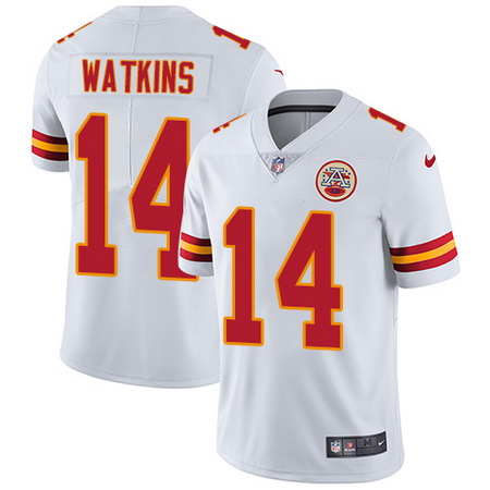 Nike Chiefs #14 Sammy Watkins White Youth Stitched NFL Vapor Untouchable Limited Jersey