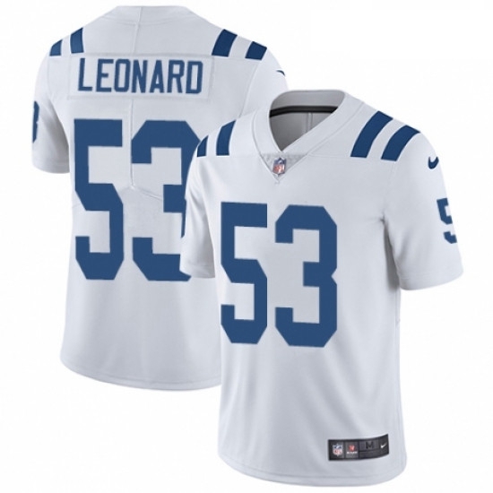 Youth Nike Indianapolis Colts 53 Darius Leonard White Vapor Unto