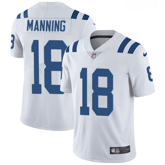Youth Nike Indianapolis Colts 18 Peyton Manning White Vapor Unto