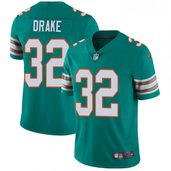 Youth Nike Miami Dolphins 32 Kenyan Drake Aqua Green Alternate Vapor Untouchable Limited Player NFL 