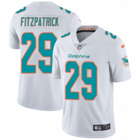 Youth Nike Miami Dolphins 29 Minkah Fitzpatrick White Vapor Untouchable Limited Player NFL Jersey