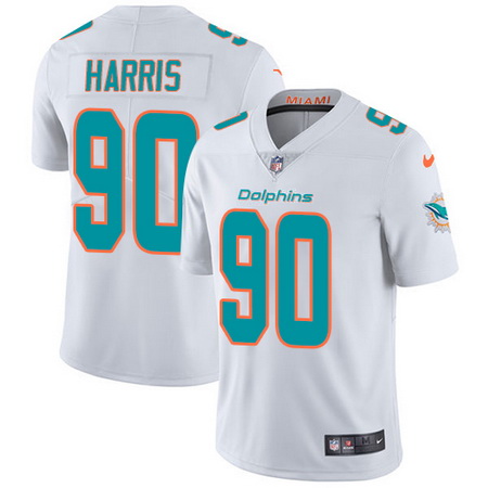 Nike Dolphins #90 Charles Harris White Youth Stitched NFL Vapor 