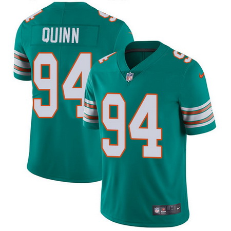 Nike Dolphins #94 Robert Quinn Aqua Green Alternate Youth Stitch
