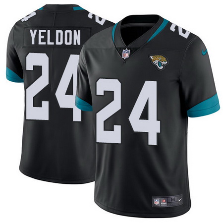Nike Jaguars #24 T J Yeldon Black Alternate Youth Stitched NFL V