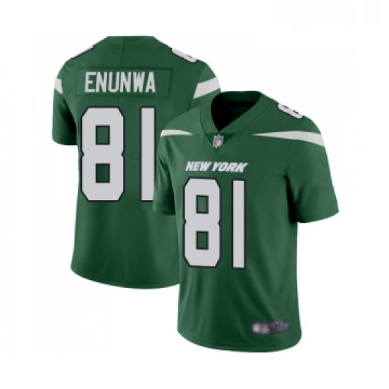 Youth New York Jets 81 Quincy Enunwa Green Team Color Vapor Untouchable Limited Player Football Jers