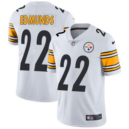 Nike Steelers #22 Terrell Edmunds White Youth Stitched NFL Vapor