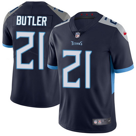 Nike Titans #21 Malcolm Butler Navy Blue Alternate Youth Stitched NFL Vapor Untouchable Limited Jers