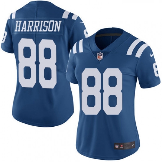 Womens Nike Indianapolis Colts 88 Marvin Harrison Limited Royal Blue Rush Vapor Untouchable NFL Jers