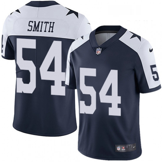 Youth Nike Dallas Cowboys 54 Jaylon Smith Navy Blue Throwback Alternate Vapor Untouchable Limited Pl