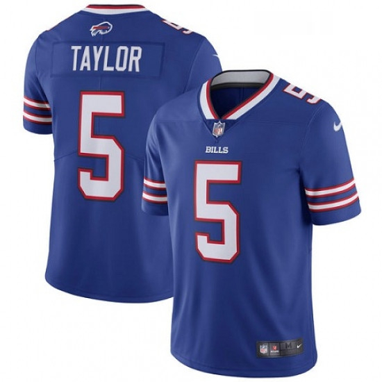 Mens Nike Buffalo Bills 5 Tyrod Taylor Royal Blue Team Color Vapor Untouchable Limited Player NFL Je