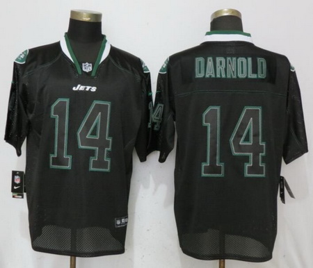 Nike Jets #14 Darnold USA Flag Fashion Black Elite Jerseys 2