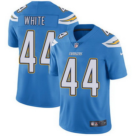 Nike Chargers #44 Kyzir White Electric Blue Alternate Mens Stitched NFL Vapor Untouchable Limited Je