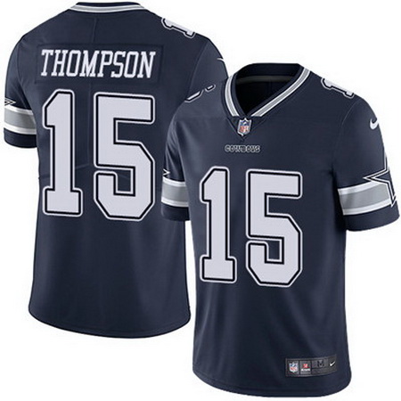 Nike Cowboys #15 Deonte Thompson Navy Blue Team Color Mens Stitched NFL Vapor Untouchable Limited Je