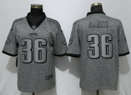 Nike Eagles #36 Jay Ajayi Gray Gridiron Gray Vapor Untouchable Limited Jersey