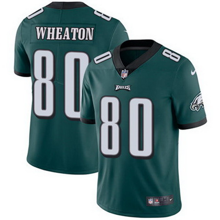 Nike Eagles #80 Markus Wheaton Midnight Green Team Color Mens Stitched NFL Vapor Untouchable Limited