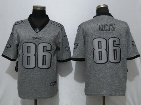 Nike Eagles #86 Zach Ertz Gray Gridiron Gray Vapor Untouchable Limited Jersey