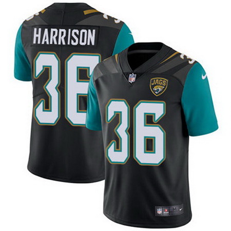 Nike Jaguars #36 Ronnie Harrison Black Alternate Mens Stitched NFL Vapor Untouchable Limited Jersey