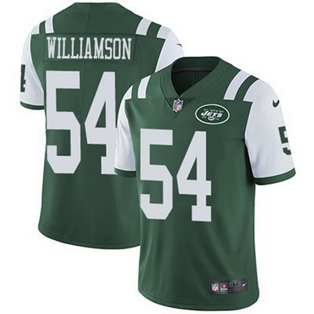 Nike Jets #54 Avery Williamson Green Team Color Mens Stitched NFL Vapor Untouchable Limited Jersey