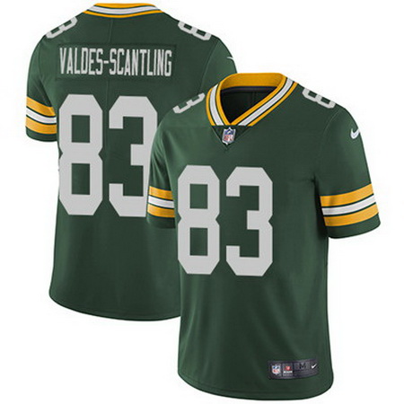 Nike Packers #83 Marquez Valdes Scantling Green Team Color Mens Stitched NFL Vapor Untouchable Limit