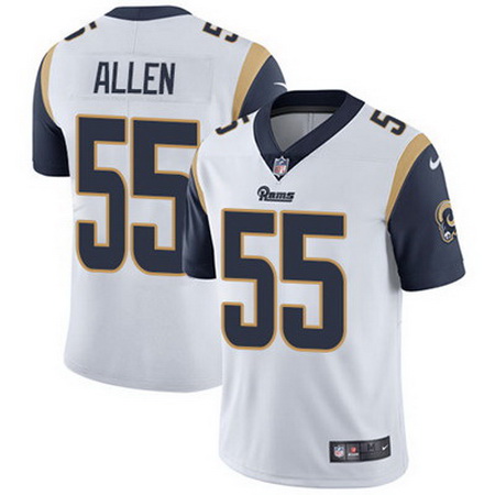 Nike Rams #55 Brian Allen White Mens Stitched NFL Vapor Untoucha