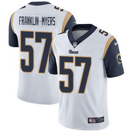 Nike Rams #57 John Franklin Myers White Mens Stitched NFL Vapor Untouchable Limited Jersey