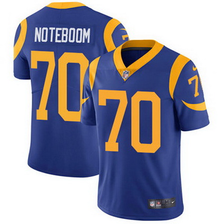 Nike Rams #70 Joseph Noteboom Royal Blue Alternate Mens Stitched NFL Vapor Untouchable Limited Jerse