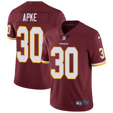 Nike Redskins #30 Troy Apke Burgundy Red Team Color Mens Stitched NFL Vapor Untouchable Limited Jers