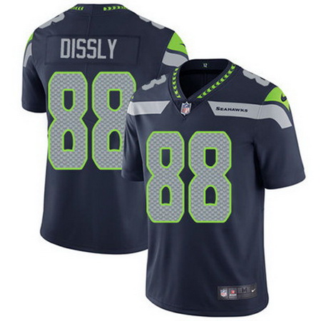 Nike Seahawks #88 Will Dissly Steel Blue Team Color Mens Stitched NFL Vapor Untouchable Limited Jers