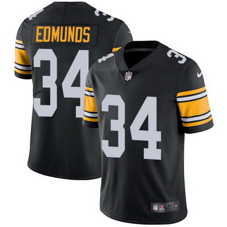 Nike Steelers #34 Terrell Edmunds Black Team Color Mens Stitched NFL Vapor Untouchable Limited Jerse