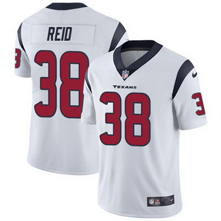 Nike Texans #38 Justin Reid White Mens Stitched NFL Vapor Untouc