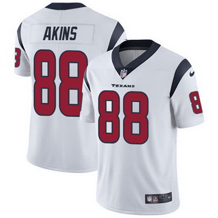 Nike Texans #88 Jordan Akins White Mens Stitched NFL Vapor Untouchable Limited Jersey