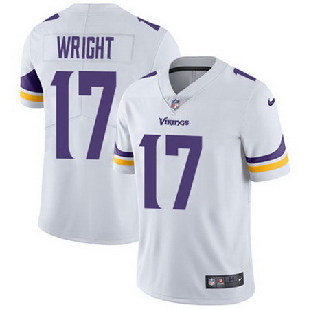 Nike Vikings #17 Kendall Wright White Mens Stitched NFL Vapor Untouchable Limited Jersey