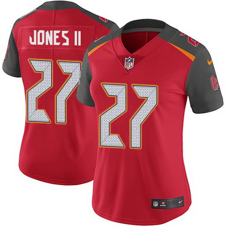 Nike Buccaneers #27 Ronald Jones II Red Team Color Womens Stitched NFL Vapor Untouchable Limited Jer