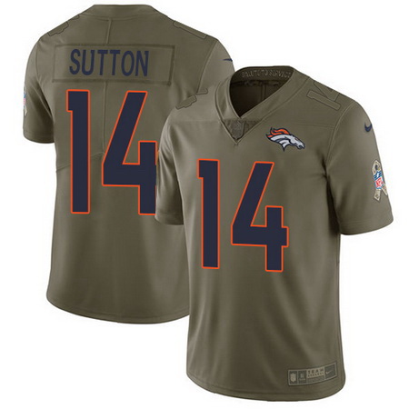 Nike Broncos #14 Courtland Sutton Olive Youth Stitched NFL Limit