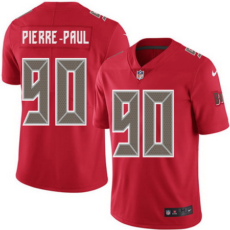 Nike Buccaneers #90 Jason Pierre Paul Red Youth Stitched NFL Limited Rush Jersey