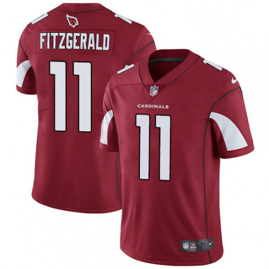 Men Nike Arizona Cardinals 11 Larry Fitzgerald Red Team Color Vapor Untouchable Limited Player NFL J