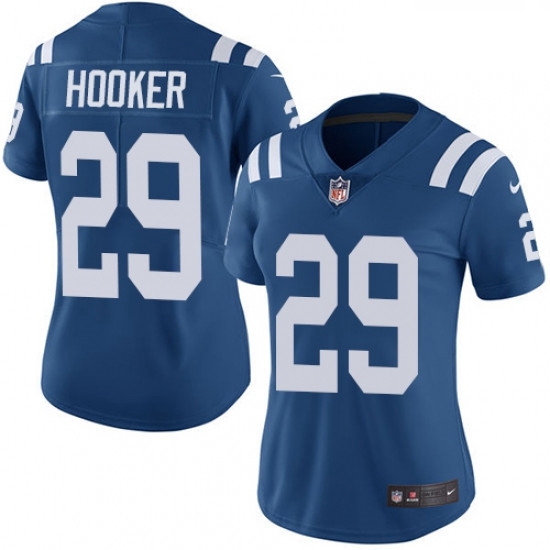 Womens Nike Indianapolis Colts 29 Malik Hooker Royal Blue Team Color Vapor Untouchable Limited Playe