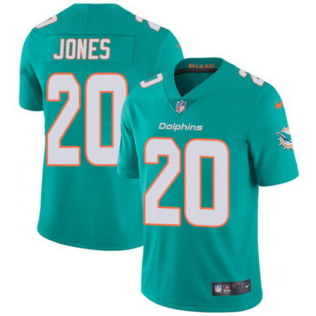 Nike Dolphins #20 Reshad Jones Aqua Green Team Color Youth Stitched NFL Vapor Untouchable Limited Je