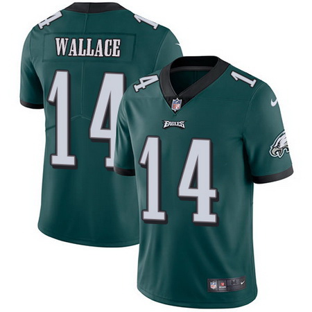 Nike Eagles #14 Mike Wallace Midnight Green Team Color Youth Stitched NFL Vapor Untouchable Limited 