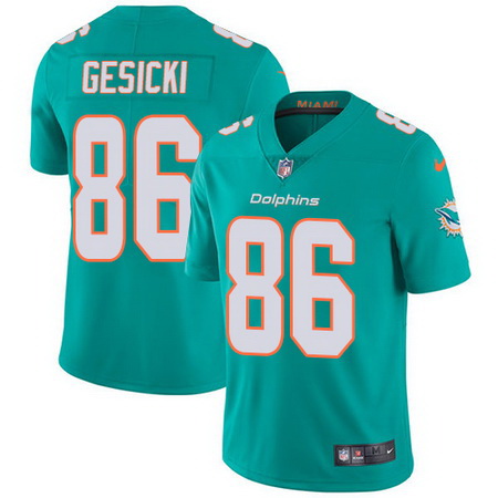 Nike Dolphins #86 Mike Gesicki Aqua Green Team Color Youth Stitched NFL Vapor Untouchable Limited Je