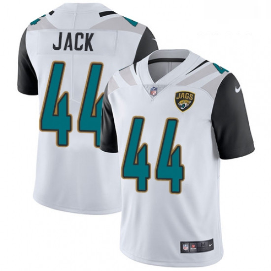 Men Nike Jacksonville Jaguars 44 Myles Jack White Vapor Untouchable Elite Player NFL Jersey