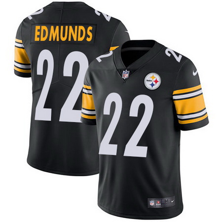 Nike Steelers #22 Terrell Edmunds Black Team Color Youth Stitched NFL Vapor Untouchable Limited Jers