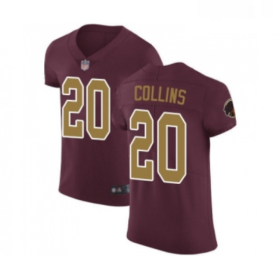 Mens Washington Redskins 20 Landon Collins Burgundy Red Alternate Vapor Untouchable Elite Player Foo