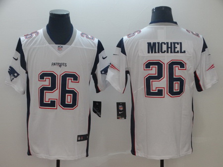 Nike Patriots 26 Sony Michel White Vapor Untouchable Limited Jersey