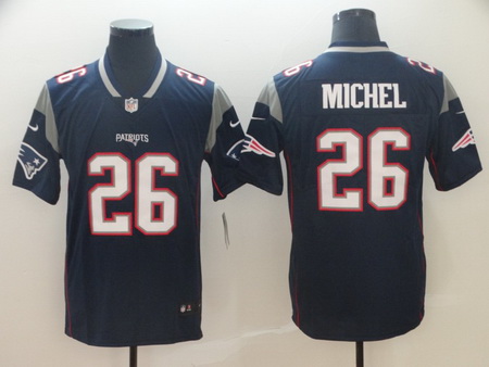 Nike Patriots 26 Sony Michel Navy Vapor Untouchable Limited Jersey