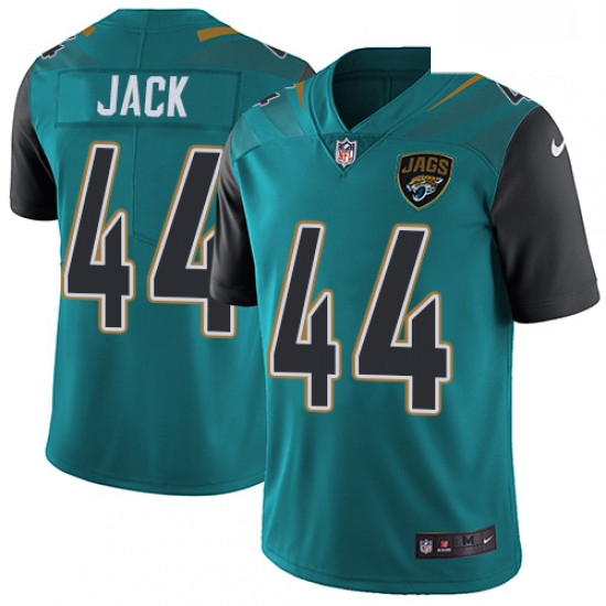 Men Nike Jacksonville Jaguars 44 Myles Jack Teal Green Team Color Vapor Untouchable Limited Player N