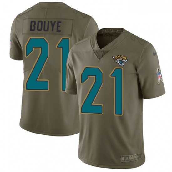 Youth Nike Jacksonville Jaguars 21 AJ Bouye Limited Olive 2017 Salute to Service NFL Jersey