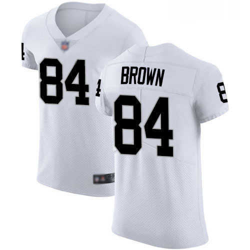 Mens Antonio Brown Elite White Road Jersey Oakland Raiders Football 84 Jersey Vapor Untouchabel Jers