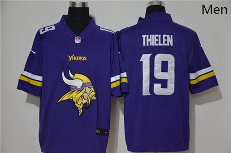 Nike Vikings 19 Adam Thielen Purple Vapor Untouchable Limited Jersey