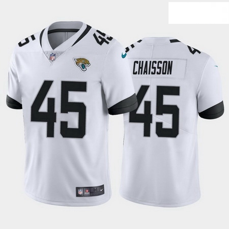 Nike Jaguars 45 K 27Lavon Chaisson White 2020 NFL Draft First Round Pick Vapor Untouchable Limited J